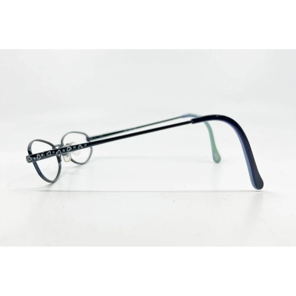 FADZ Eyeglasses Frames Kids Blue Flair BLU Heart Detail 46-16-130
